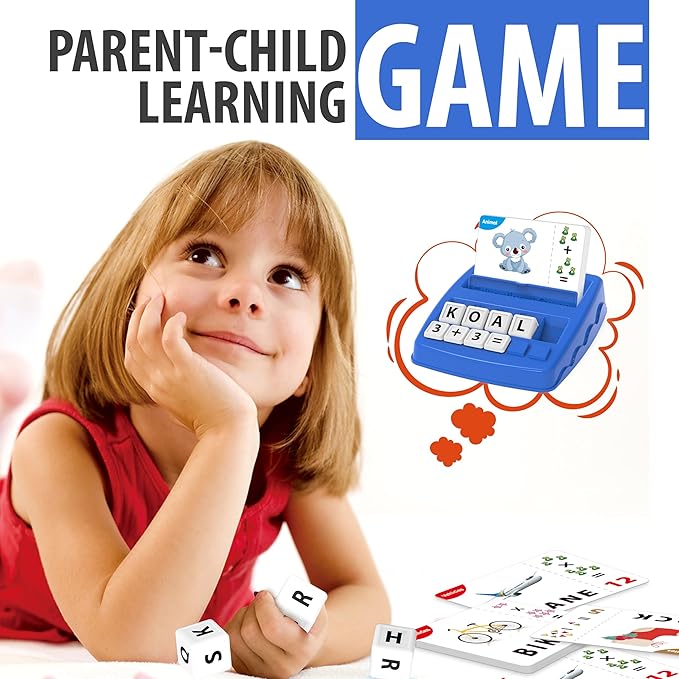 Montessori Matching Letter Games,Educational Toys for 3-8 Year Olds Boys Girls,Alphabet Learning Toys for Kids Ages 3-8 Years,Birthday Party Gifts for 3-8 Year Olds Boys Girls(Navy Blue)