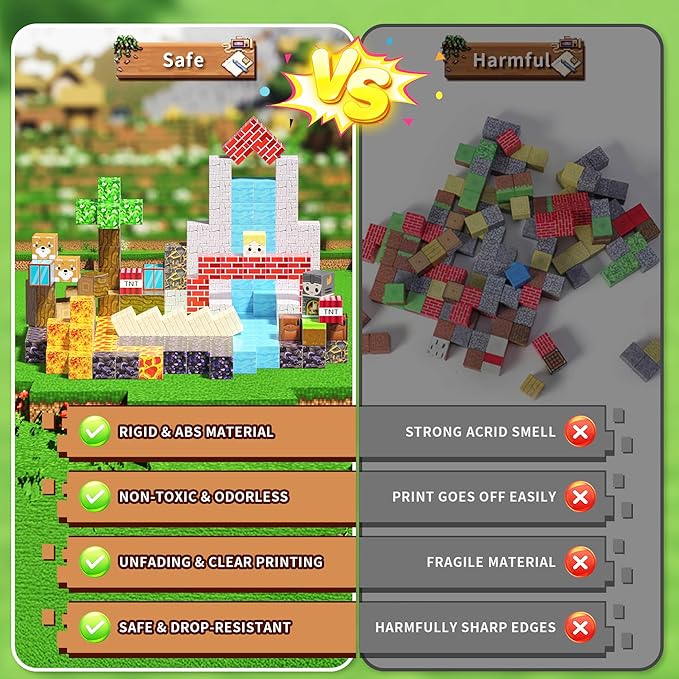 100 PCS Building Blocks, 3D Construction Build Toys, STEM Sensory Building Cubes (Multicolor-100PCS)