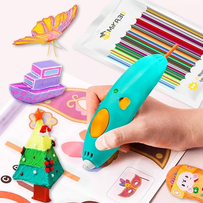 PCL Filament Strands for 3Doodler Start+ 3D Pen, Low Print Temperature Filament Only Fit for 3Doodler Start 3D Pen，PCL Filament by MIKA3D (15 Colors)