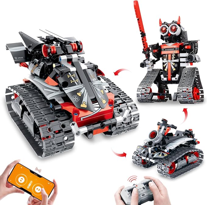 BEMITON Robot Building Toys STEM Projects for Kids Ages 6-10 8-12 and up, 3 in 1 Remote Control Car Coding Set, Educational Robotics Science Kit, Birthday for Teen Boys Girls