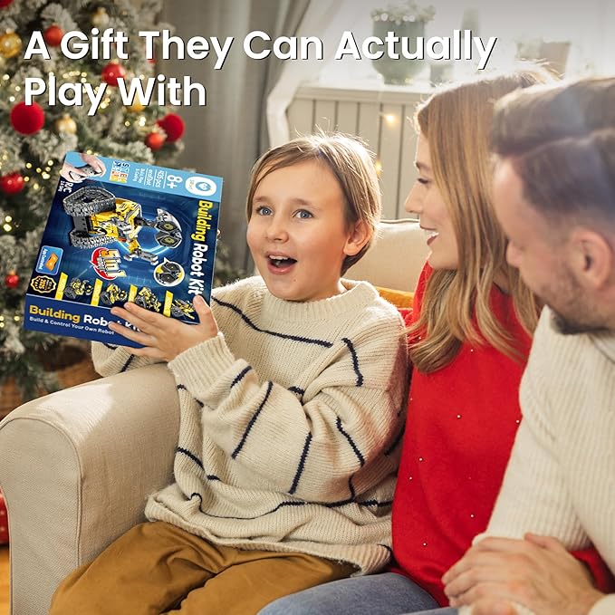 Sillbird Robot Building Kit with Remote Control for Boys Ages 8-14, Christmas STEM Coding Robotics Technic Toy Birthday Creative Gifts for Kids, Buildable 5in1 Models with 435 Pieces
