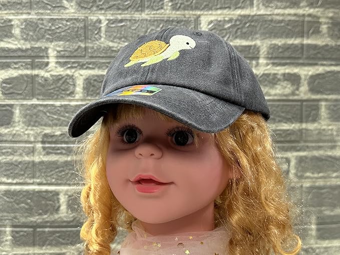 Adjustable Embroidered Animal Baseball Hat for Toddler Kid