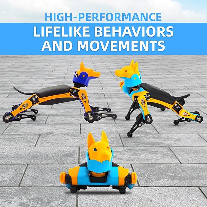 Bittle Robot Dog Kit(Pre-Assembled) | Coding Smart Robo Pet, Quadruped Robot Kit for STEM & Robotics Education | Programmable Open Source, App Control IoT Robotics for Engineers, Geeks, & Students