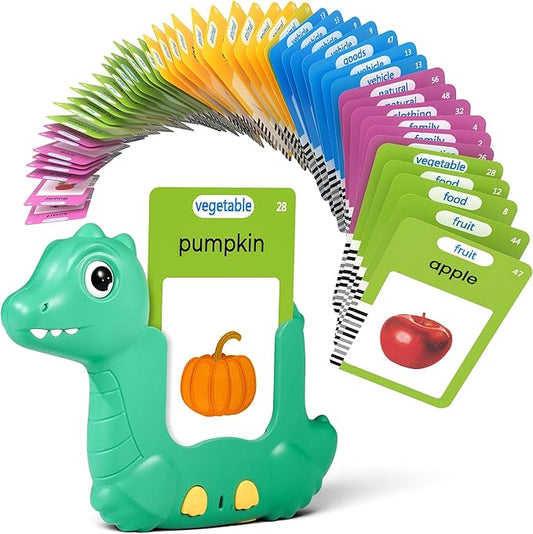 Upgraded 510 Words Talking Flash Cards for Toddlers 1-3, First Words for Language Development, Montessori Learning Toys, Autism Speech Therapy & Sensory Learning Gifts