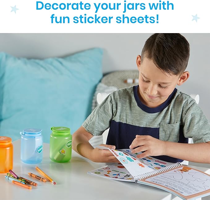 hand2mind Filling My Jars Interactive Journal, Kids Gratitude Growth Mindset Activities, Positive Affirmations for Kids, Mindfulness Social Emotional Learning, Calm Down Corner (95426)