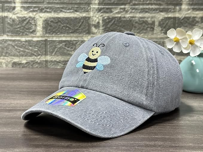 Adjustable Embroidered Animal Baseball Hat for Toddler Kid