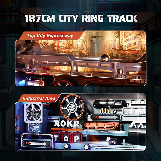 ROKR 3D Puzzles Building Toy Sets Marble Run Model Kits for Adults, DIY Hobbies for Men Women (Parallel World MR01S)