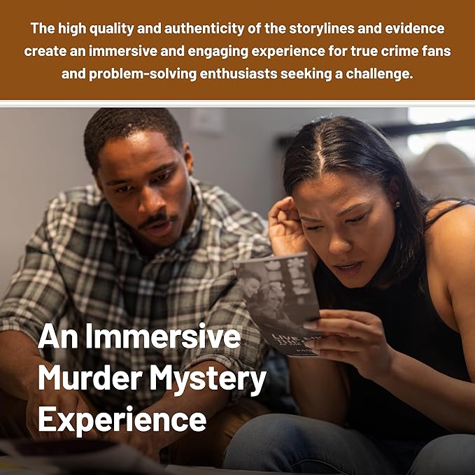 Hunt A Killer: R.I.P at The Rodeo, Solve The Murder of a Rodeo Clown in an Immersive True Crime Experience, A Mystery Party Game for Adults and Stocking Stuffer Gift Ideas, for Ages 14+