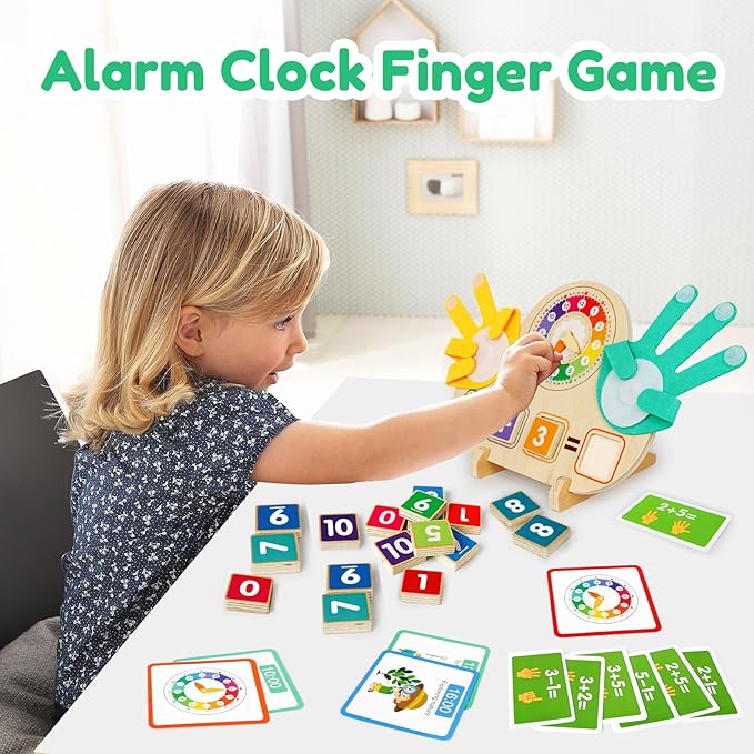 Toddler Learning Toys for 3+,Montessori Preschool Educational Learning Activities Counting & Number Blocks Toys Math Games Christmas Stocking Stuffers Gifts for Girl Boys