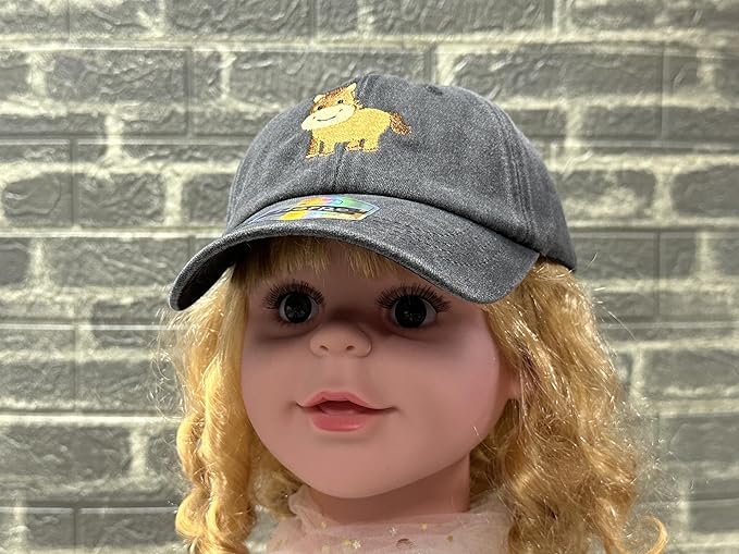 Adjustable Embroidered Animal Baseball Hat for Toddler Kid