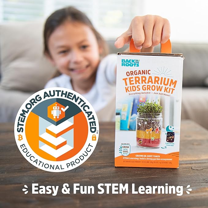 Back to the Roots Terrarium Grow Kit - Easy-to-Use DIY Set for All Ages Small