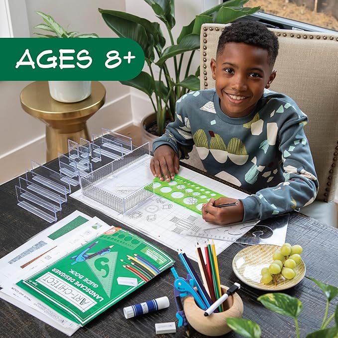 MindWare Art-chitect Landscape Designer for Kids – 3D Landscape Design Kit for Kids Ages 8 and Up – Learn The Basics of Architecture As You Design Start to Finish