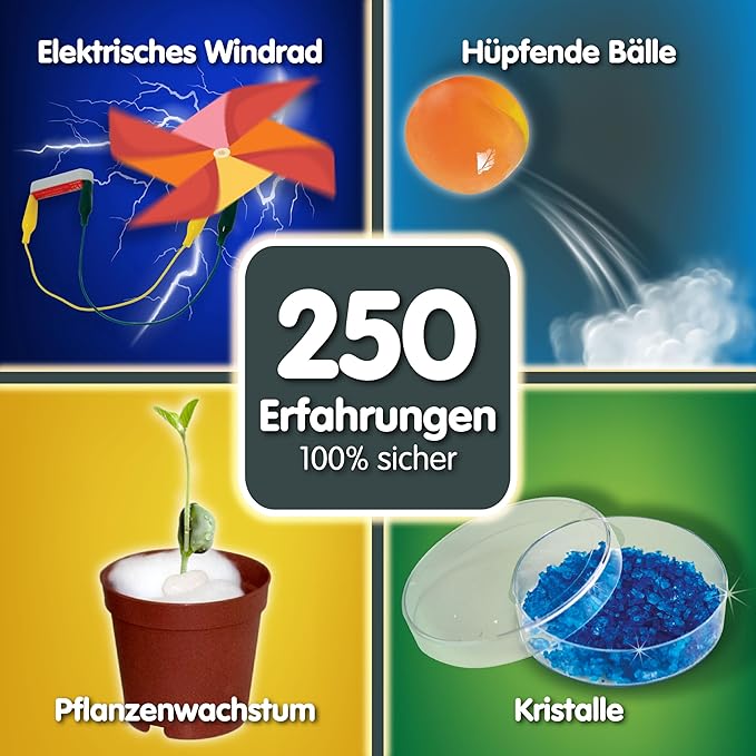 Science4you 250 Science Experiments for Kids – Have Hours of Fun with This Educational Science Kit, Learn Physics, Chemistry, Geology & Biology, Educational Toys, Gifts for Boys & Girls 8 9 10 11+