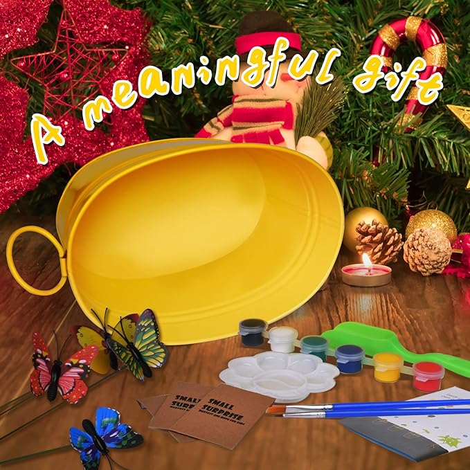 Paint & Plant Flower Gardening Kit - Gifts for Girls Ages 8-12, Arts and Crafts for Kids Ages 8-12, Kids Gardening Set, Birthday Toys Christmas Gifts for Girls Boys Ages 4 5 6 7 8 9 10 11 12