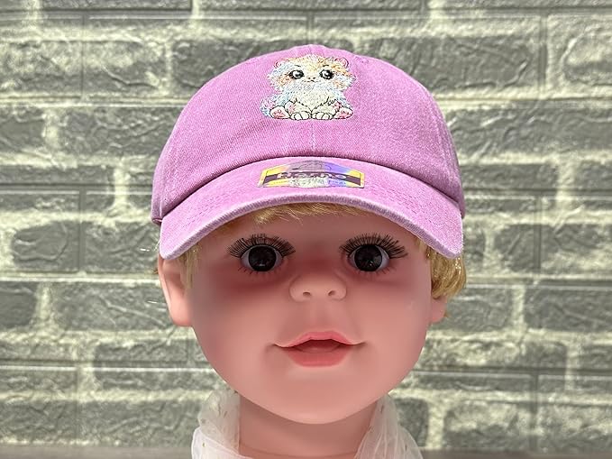 Adjustable Embroidered Animal Baseball Hat for Toddler Kid