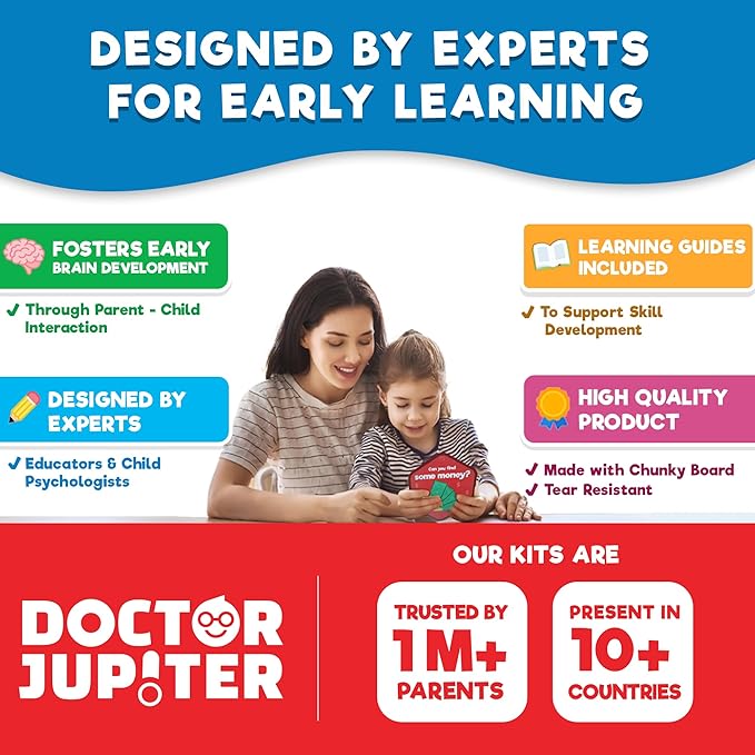 Doctor Jupiter My Big Box of Games for 2 to 4 | Toys for Ages 2-4 | Birthday Gift for 2 Year Old Boys and Girls | Toddler Toys for 2-3-4 Year Old | Learning & Education Toys