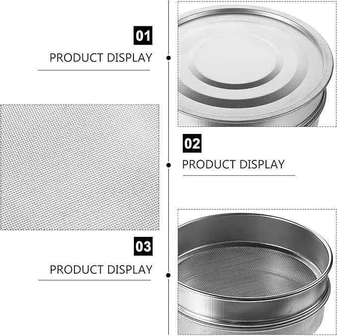 ARTIBETTER Stainless Steel Sprouting Tray Kit Set with Fine Wire Mesh and Base Lid for Seed Germination Easy Growing Sprout Trays for Gardening Healthy Planting Supply at Home and Office