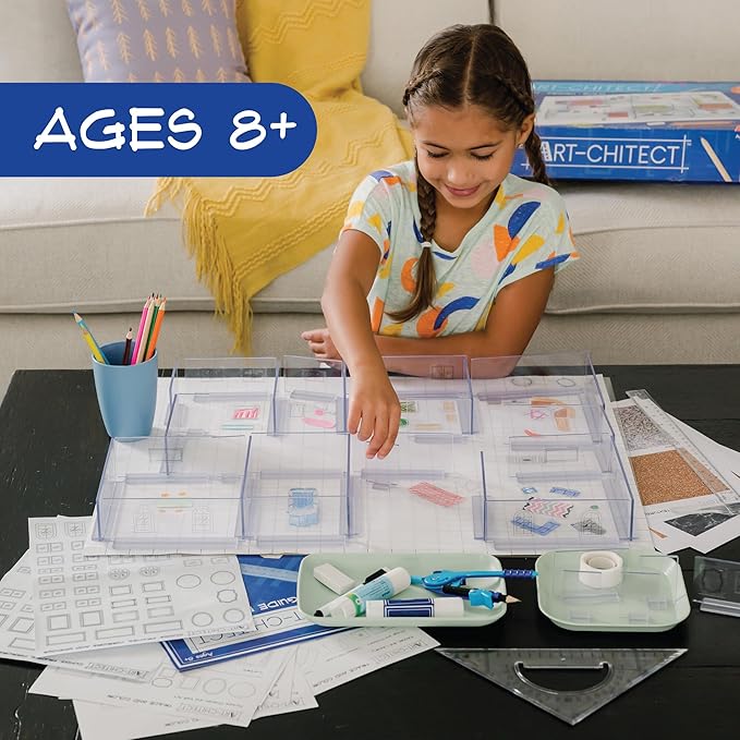 MindWare Art-chitect Home Model Building for Kids – 3D Architectural Design Kit for Kids Ages 8 and Up – Learn The Basics of Architecture As You Design Start to Finish