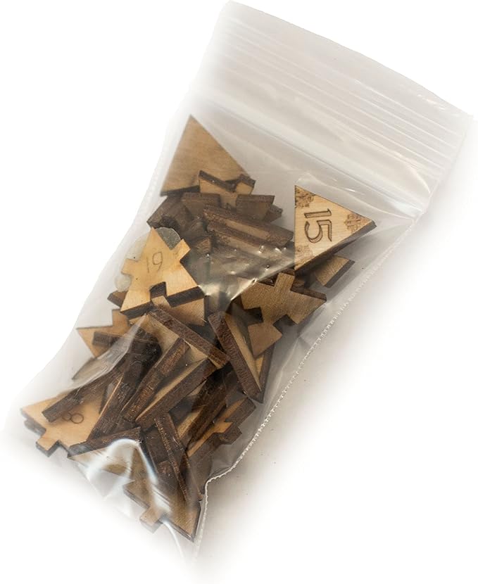 Crafts - 20 Sided Dice - Art Kit - RAW Wood 1.5"x1.5" (Includes 1 die only) Assembly Required