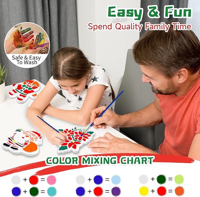 EggSun 8Pcs Stepping Stones Painting Crafts Kit for Kids 4 8 6, DIY Garden Stones Outdoor Paint Your Own Ceramic Unicorn Arts and Crafts for Boys Girls Ages 4 7 9 10 12 Christmas Birthday Gifts