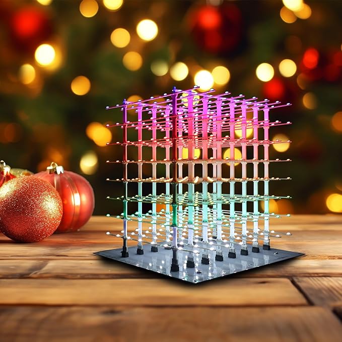 3D Led Cube Kit DIY Electronics Kit (3D8P-MULTI-SMD-KIT)