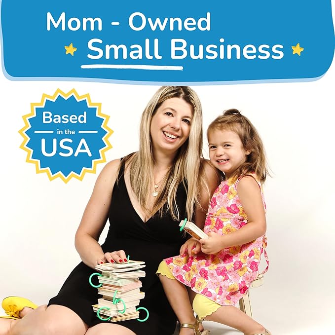 Flash Cards for Toddlers 1–3 with Rings,250 Double-Sided Cards,500 Words–1 Year Old Girl & Boy Gifts – Toddler Flash Cards–Learning & Educational Toys for 1+ Year Old, Montessori Toys for 2 Year Olds