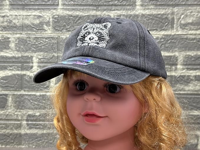 Adjustable Embroidered Animal Baseball Hat for Toddler Kid
