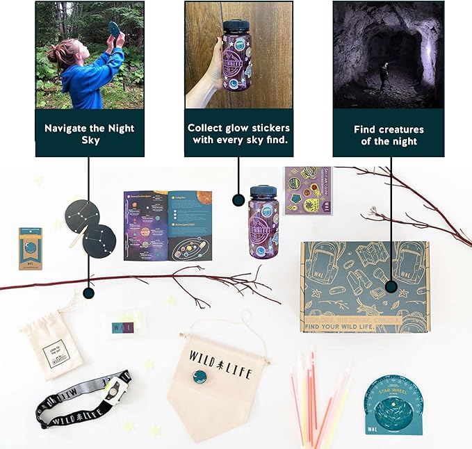 Nightquest Voyager Stargazing & Nocturnal Nature Exploration Kit | Outdoor Adventure Set for Kids & Families | Learn Constellations, Observe Wildlife & Explore The Night | STEM Discovery Gift