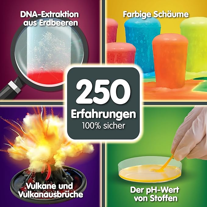 Science4you 250 Science Experiments for Kids – Have Hours of Fun with This Educational Science Kit, Learn Physics, Chemistry, Geology & Biology, Educational Toys, Gifts for Boys & Girls 8 9 10 11+