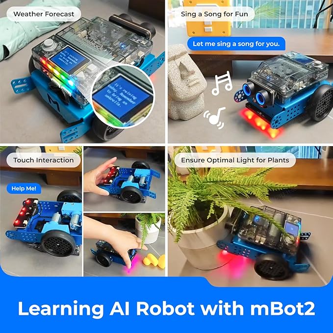 Makeblock mBot2 and AI Camera 2.0：All-in-One AI Vision Module for Education