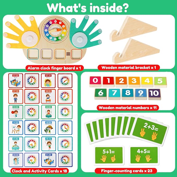 Toddler Learning Toys for 3+,Montessori Preschool Educational Learning Activities Counting & Number Blocks Toys Math Games Christmas Stocking Stuffers Gifts for Girl Boys