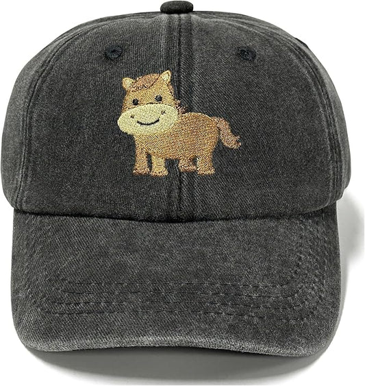 Adjustable Embroidered Animal Baseball Hat for Toddler Kid