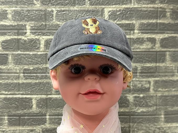 Adjustable Embroidered Animal Baseball Hat for Toddler Kid