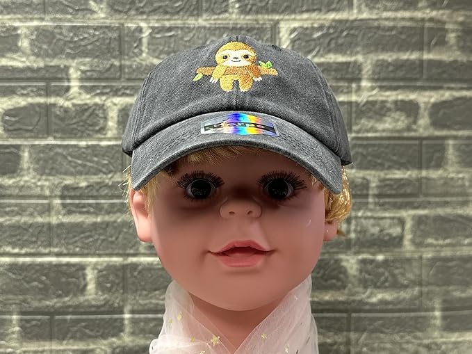 Adjustable Embroidered Animal Baseball Hat for Toddler Kid