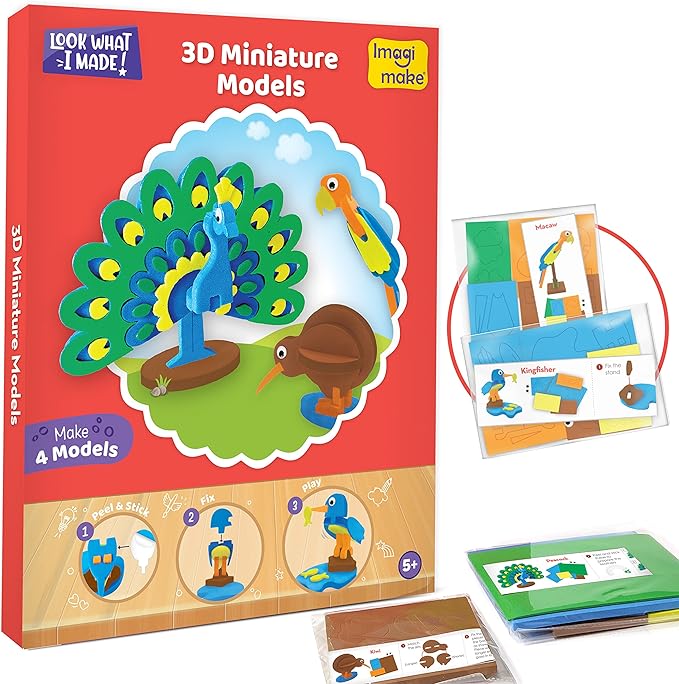 Imagimake 5 in 1 Awesome Craft Kit | Over 15 Projects Creative DIY Arts & Crafts Kit for Kids | Christmas Activities for Kids 6-8-12 | Christmas Gifts for 5,6,7,8,9,10,11,12 Years Old Girls & Boys