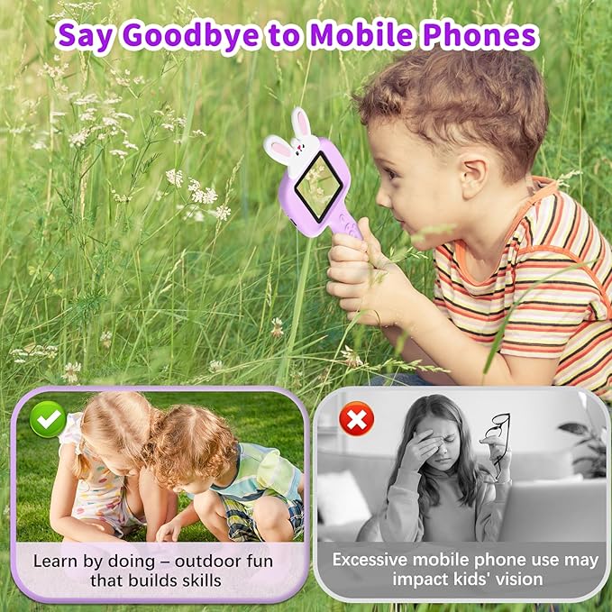 2025 NEW Microscope for Kids with 16 Slides, 2.4" Handheld Digital Pocket Microscope, STEM Educational Science Toys for Christmas Birthday Gifts for 3+ 4 5 6 7 8 9 10 11 12 Year Old Boys Girls, Purple