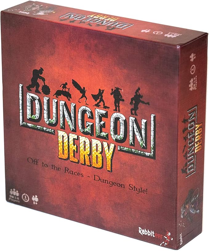Rabbiteer Dungeon Derby - Family Friendly Strategy Board Game - Standard Edition - 3-6 Players