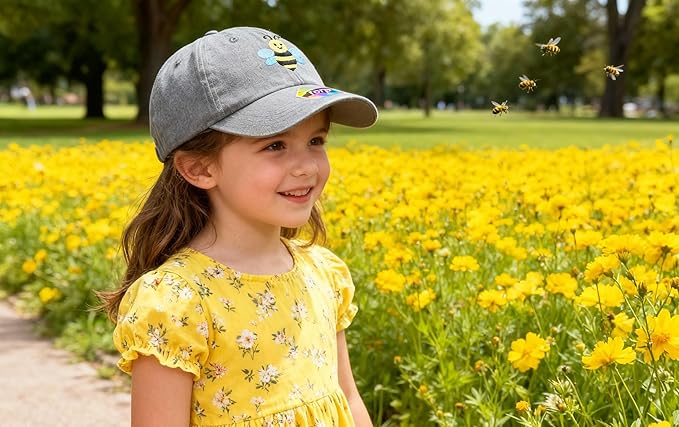 Adjustable Embroidered Animal Baseball Hat for Toddler Kid