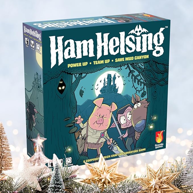 Ham Helsing – Cooperative Monster Adventure Board Game | 1–4 Players, Ages 10+, 60–90 Min | Deck-Crafting with Transparent Cards | Spooky Halloween Theme
