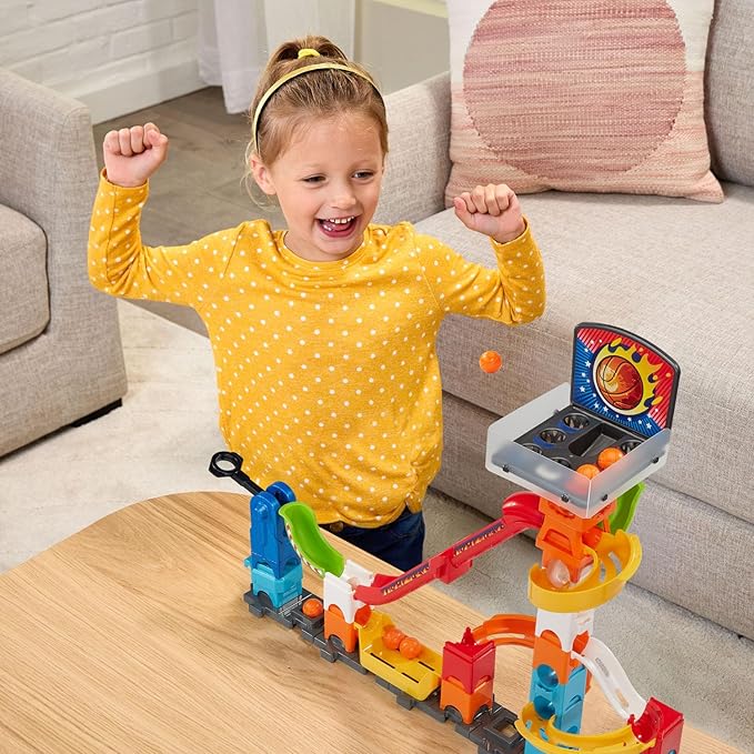 VTech Marble Rush 3-Point Launch Set with Mini Basketball Hoop
