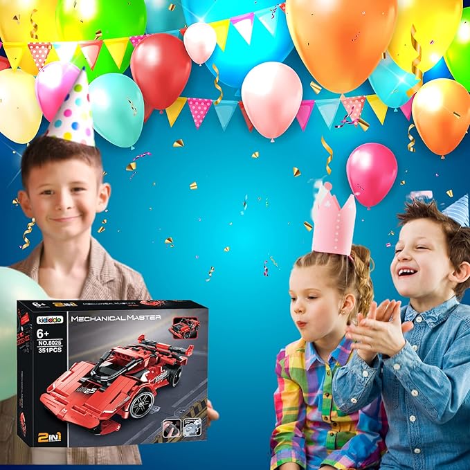 RC Car Building Toys for Boys Age 8-12 Fun STEM Activities for Kids and Cool Birthday for 7, 8, 9, 10+ Years Old Boys Remote Control Car Building Kit 2-in-1 RC Cars Kit to Build