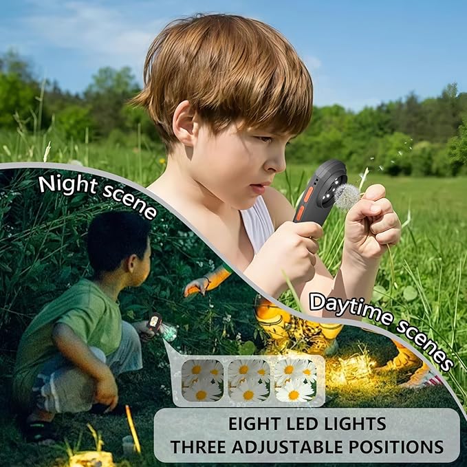 Handheld Digital Microscope,Portable Magnifying Glass with 2.0" IPS Color Screen,500x Magnification,2.0MP,Digital Magnifier with Automatic Focus,Compatible with Windows and Mac OS