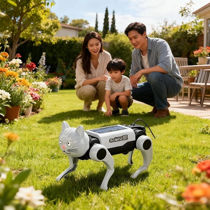 Robot Dog, Fun Interactive Design, 1 Piece, Children Robot Building Set, Science Experiment Robotics Kit, Skill Building, for Bonding and Shared Educational