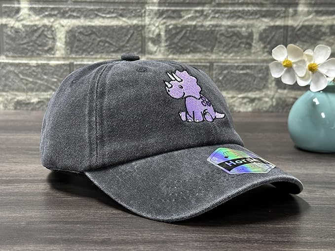 Adjustable Embroidered Animal Baseball Hat for Toddler Kid