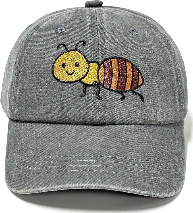 Adjustable Embroidered Animal Baseball Hat for Toddler Kid
