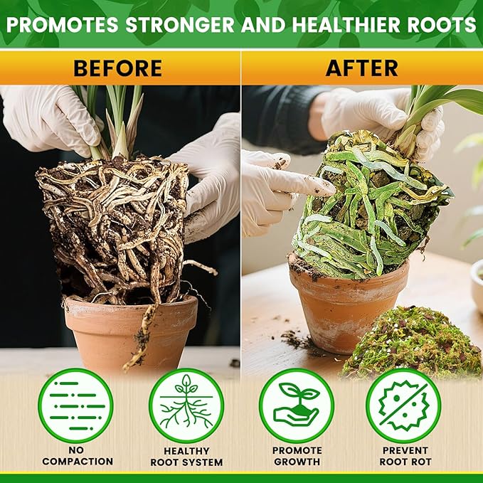 Legigo 4 QT Orchid Potting Mix for Repotting- Include Moss, Pine Bark, Perlite and Coco Peat, Orchid Bark Potting Mix, Orchid Soil for Potting Indoor Plants, Enhanced Drainage & Root Ventilation