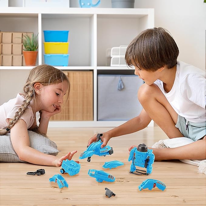 STEM Projects for Kids Ages 8-12 Solar Robot Kit 6-in-1 Space Toys for 10-Year-Old Boy Girl Gift Toys Science Kits Christmas Birthday Gifts for 8 9 10 11 12 Year Old, Blue