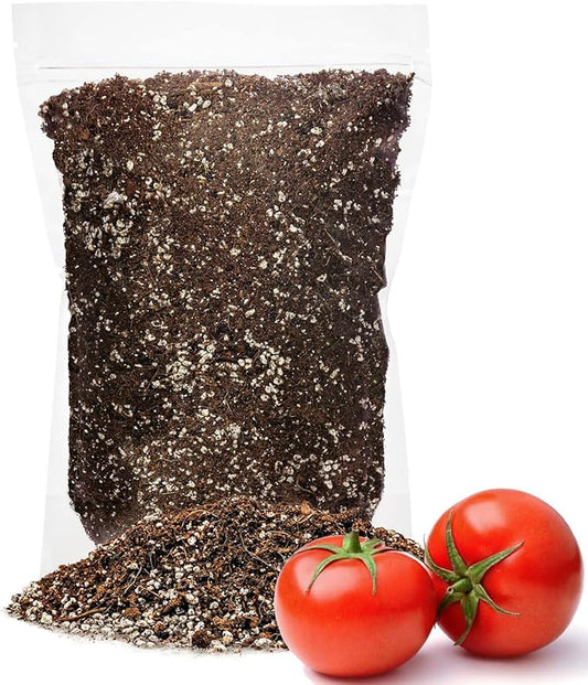 GARDENERA Organic Potting Soil for Tomato Plants - 1 Quart - Hand-Mixed with Natural Ingredients for Optimal Growth and Nutrient Retention