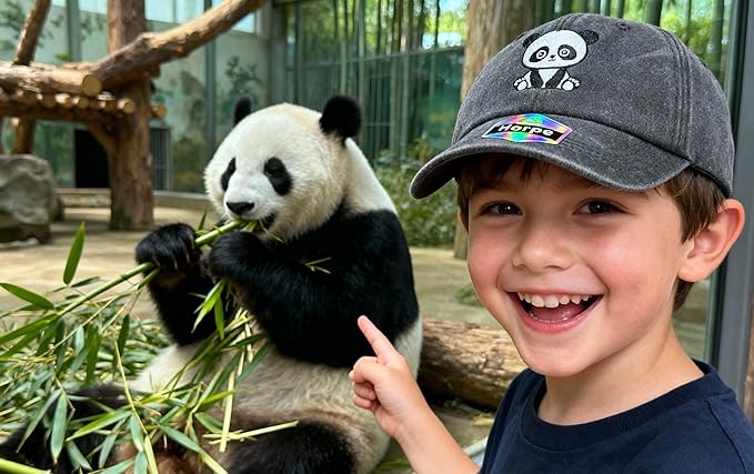 Adjustable Embroidered Animal Baseball Hat for Toddler Kid
