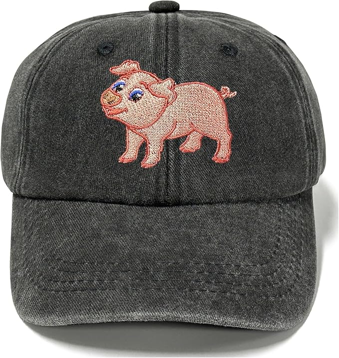 Adjustable Embroidered Animal Baseball Hat for Toddler Kid